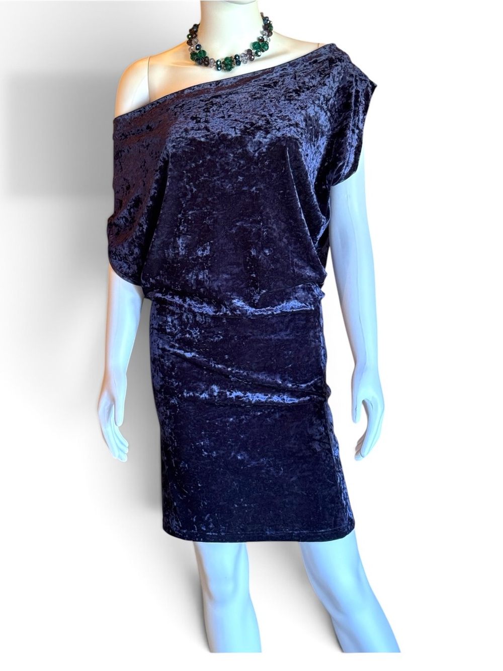 Velvet Off-Shoulder  Dress